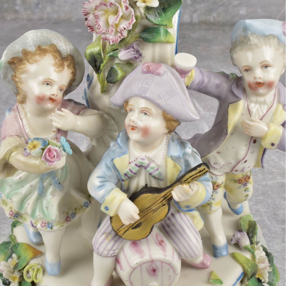 Vintage Figural Porcelain Candy Dish