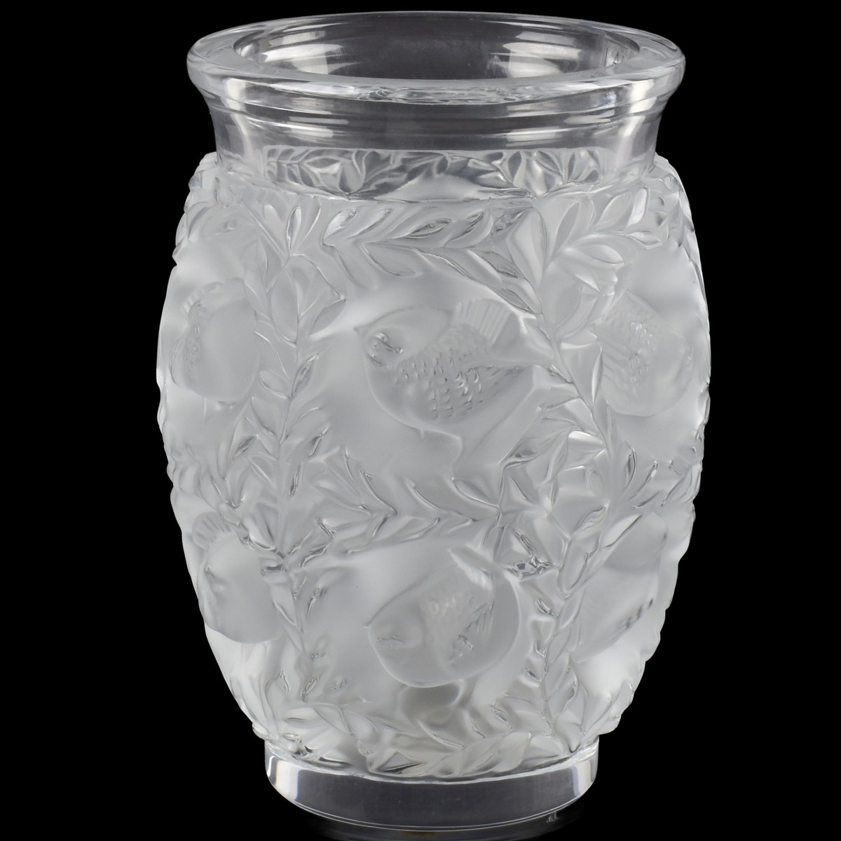 Lalique France Crystal "Bagatelle" Vase