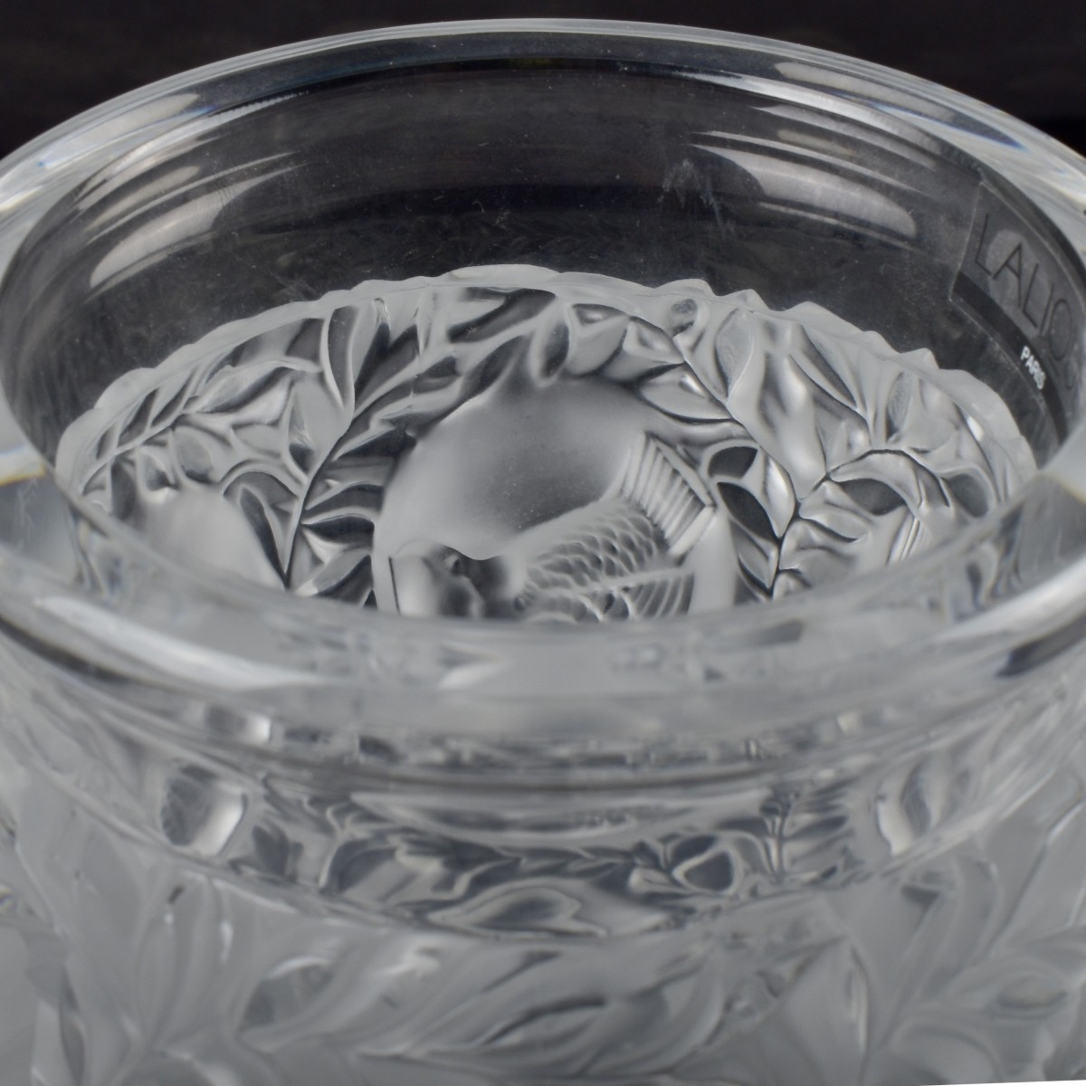 Lalique France Crystal "Bagatelle" Vase