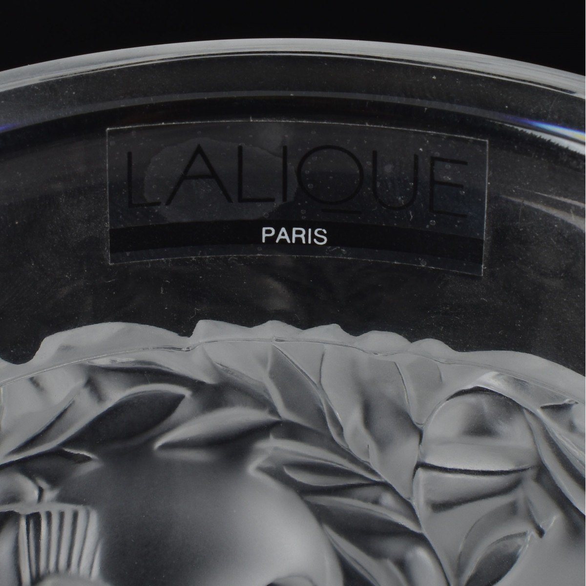 Lalique France Crystal "Bagatelle" Vase
