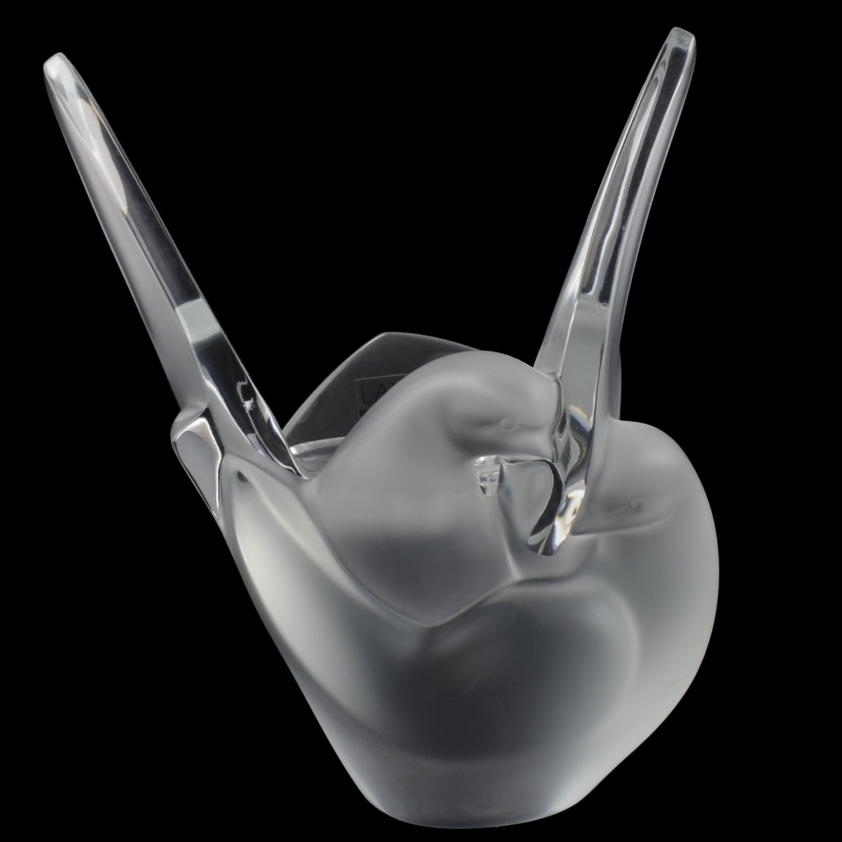 Lalique France Crystal "Sylvie" Vase