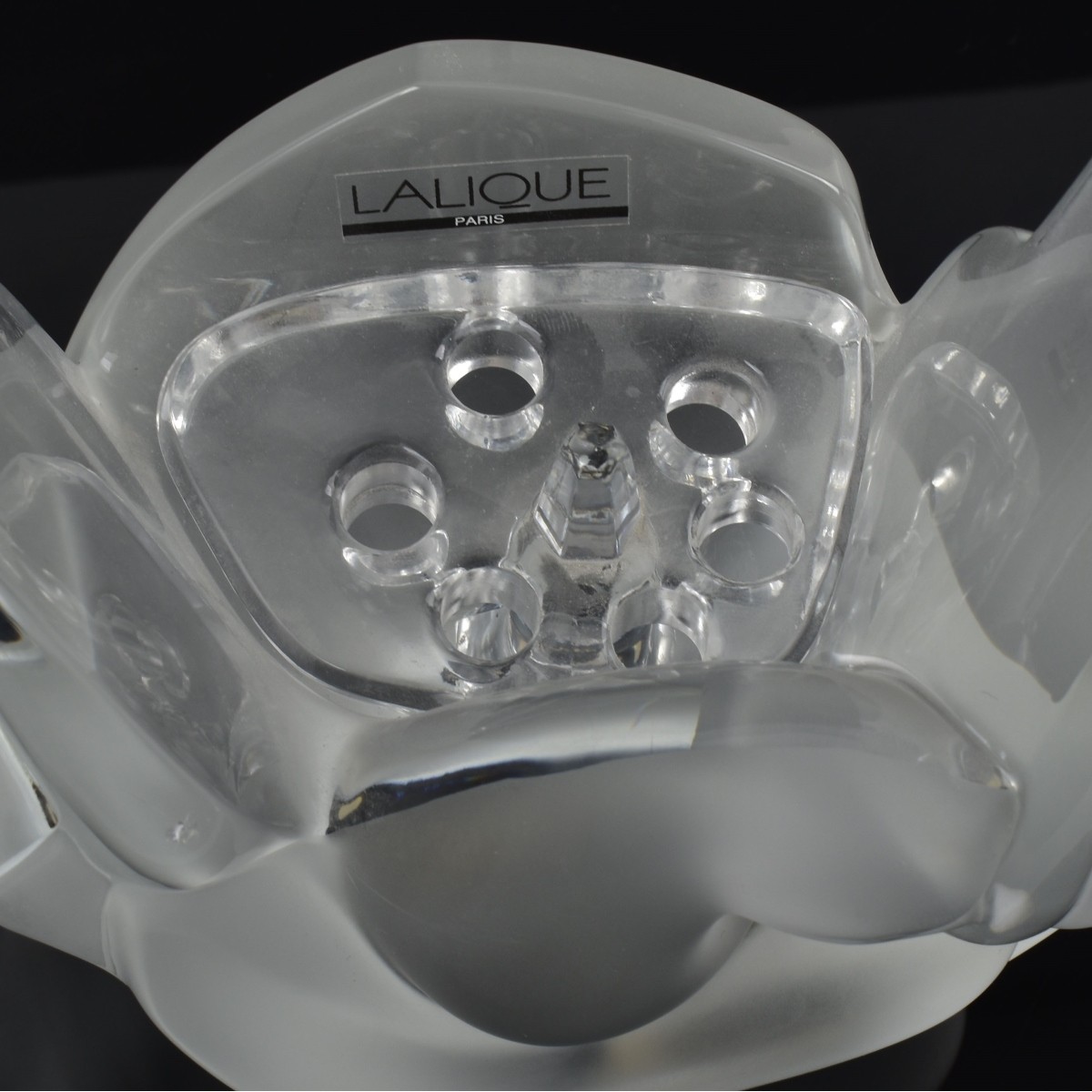 Lalique France Crystal "Sylvie" Vase