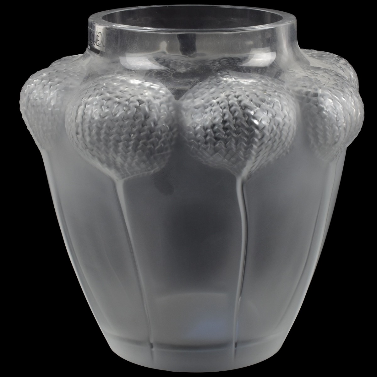 Lalique France Crystal "Bali" Vase
