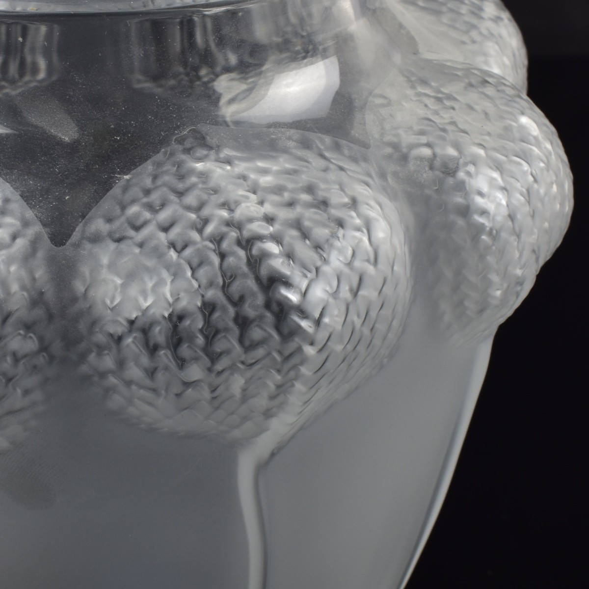 Lalique France Crystal "Bali" Vase