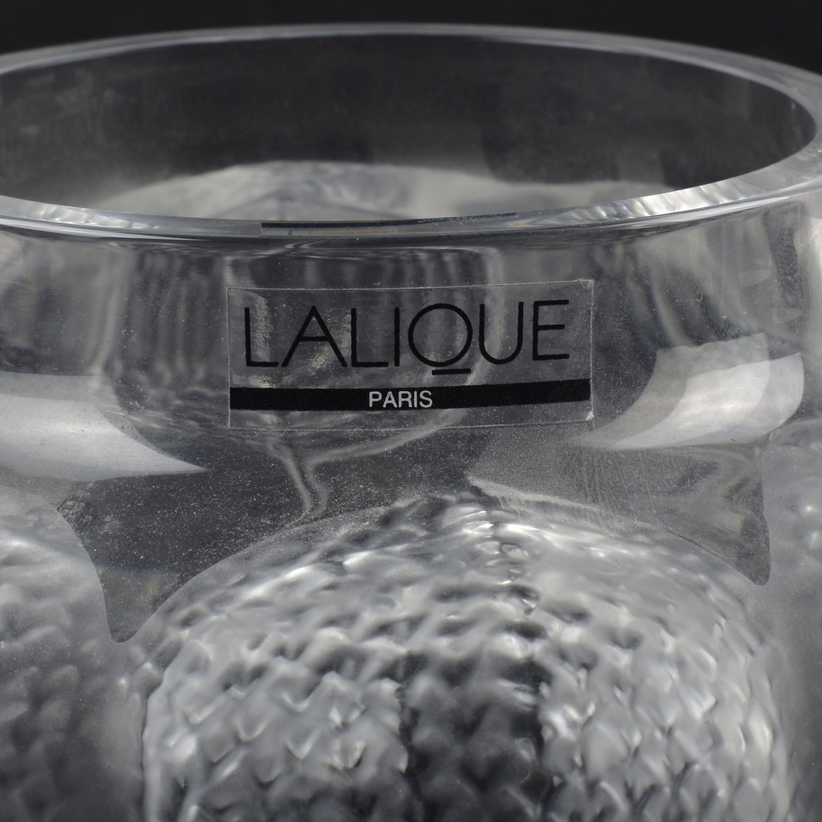 Lalique France Crystal "Bali" Vase