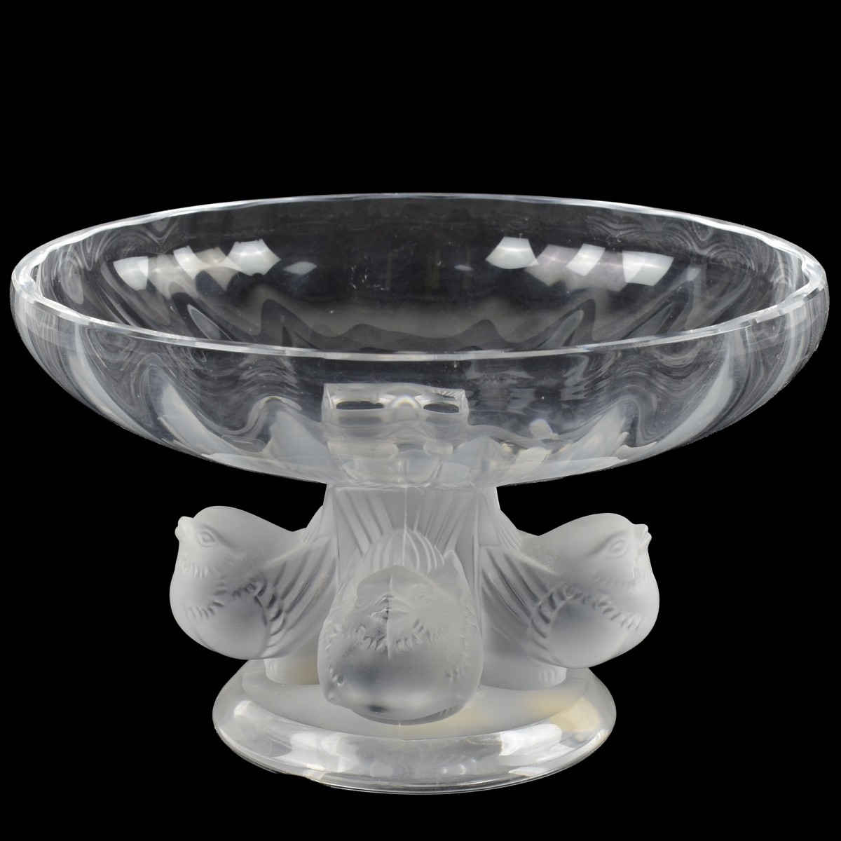 Lalique France Crystal "Nogent" Bowl