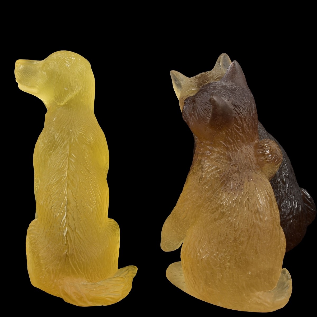Daum France Pate-de-Verre Sculptures