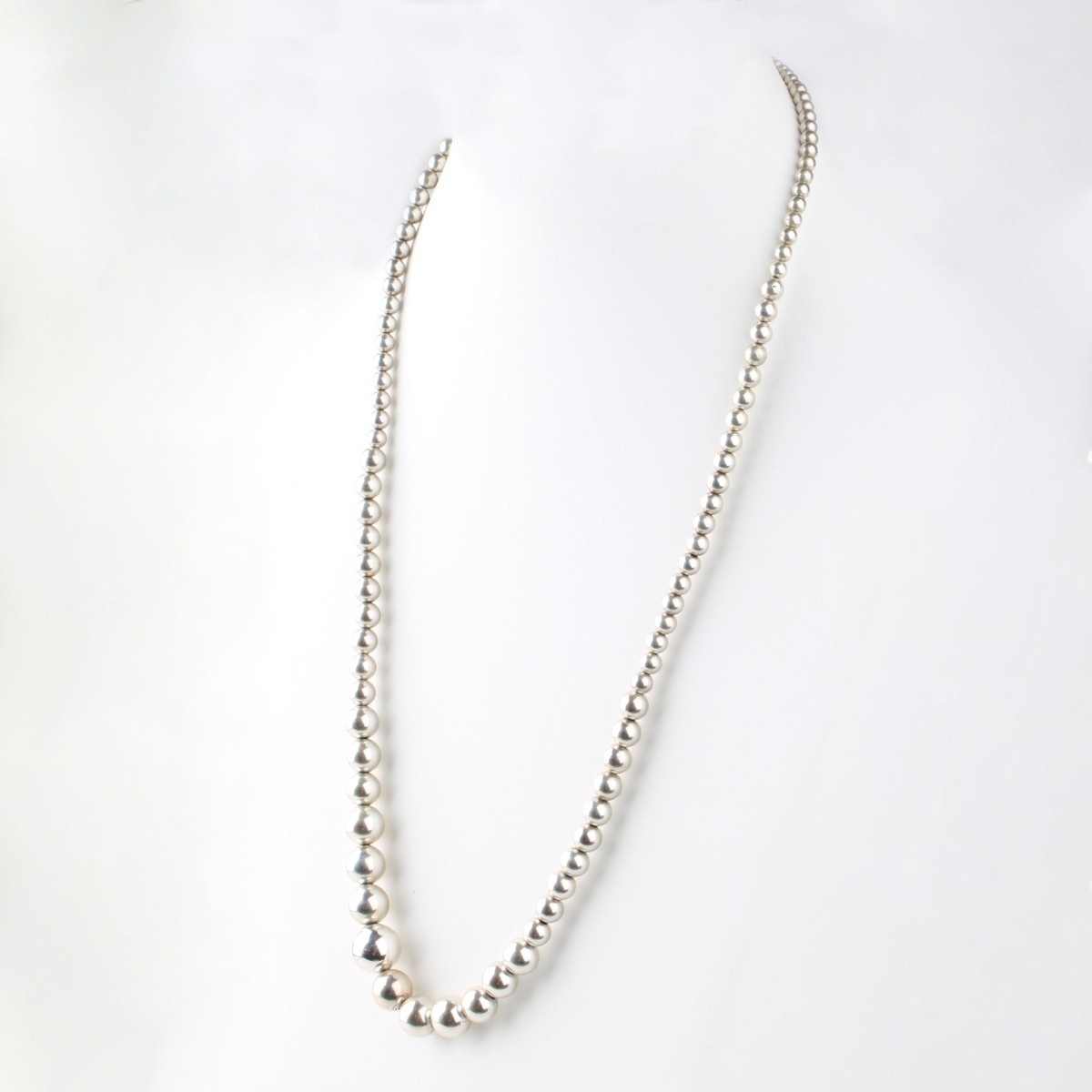 Silver Bead Necklace