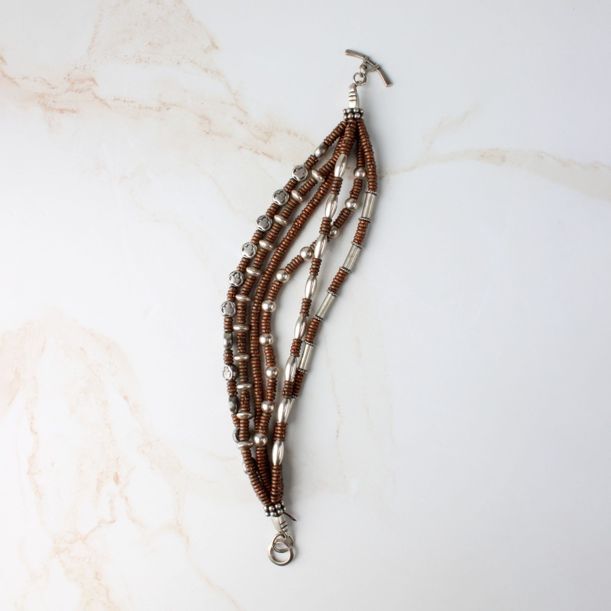 Sterling Silver and Copper Bracelet