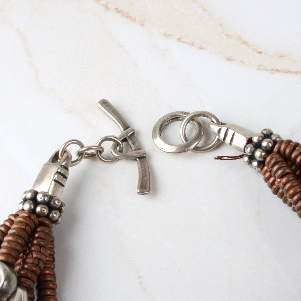 Sterling Silver and Copper Bracelet