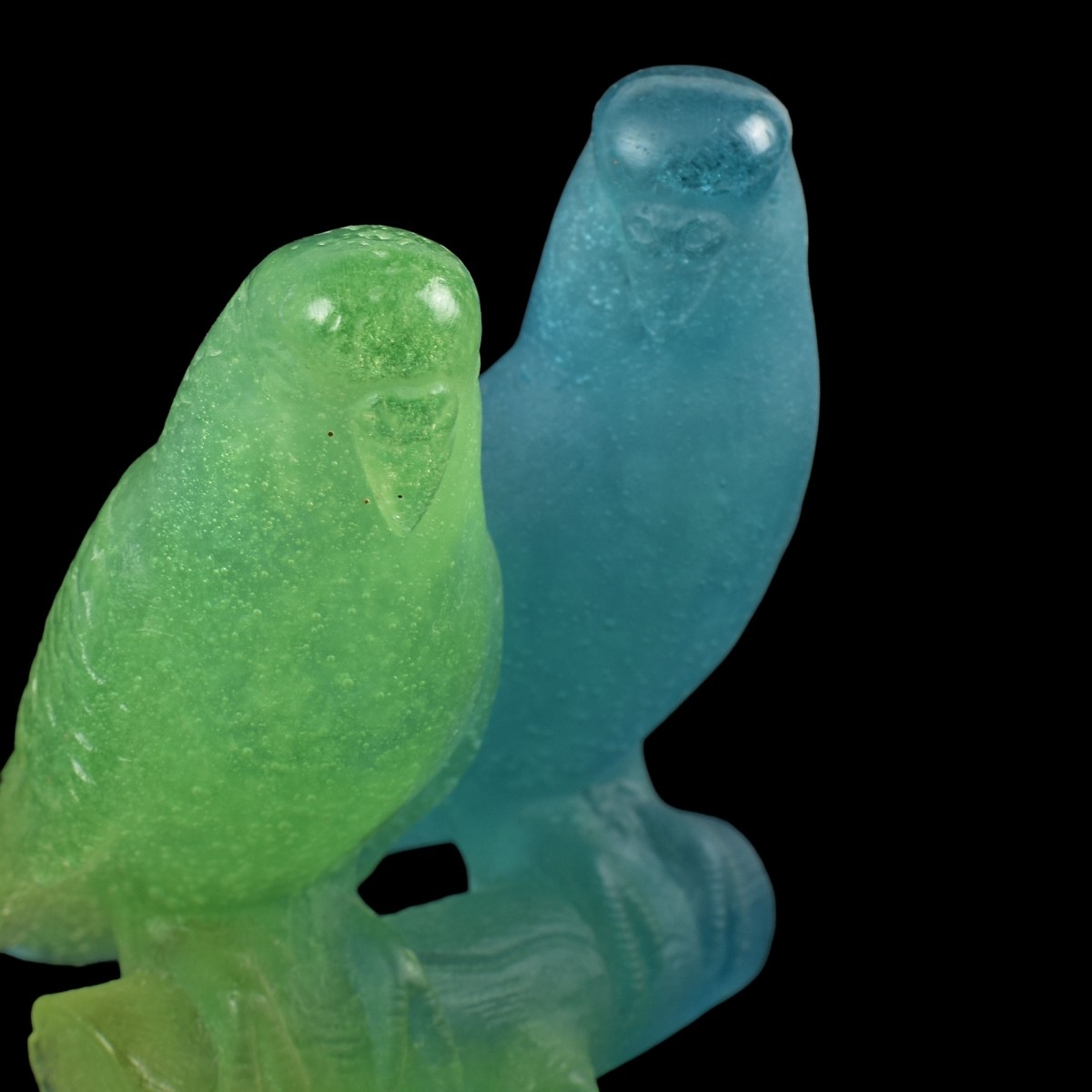Daum France Pate-de-Verre Love Birds