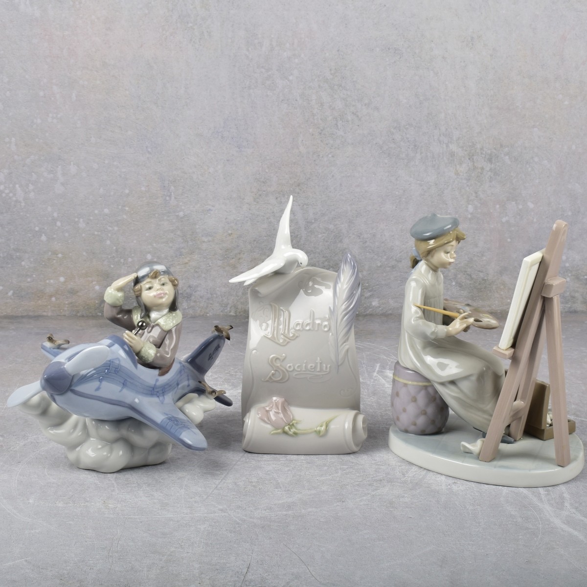 Lladro Spain Gloss Porcelain Figurines