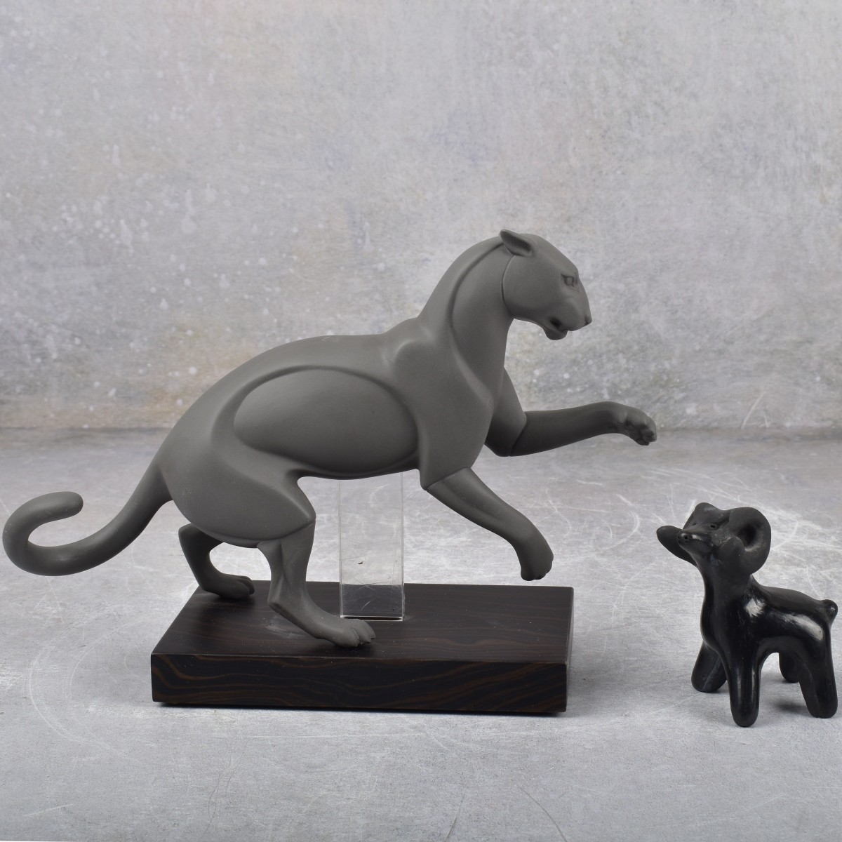 Lladro Spain "Lucha" Black Panther