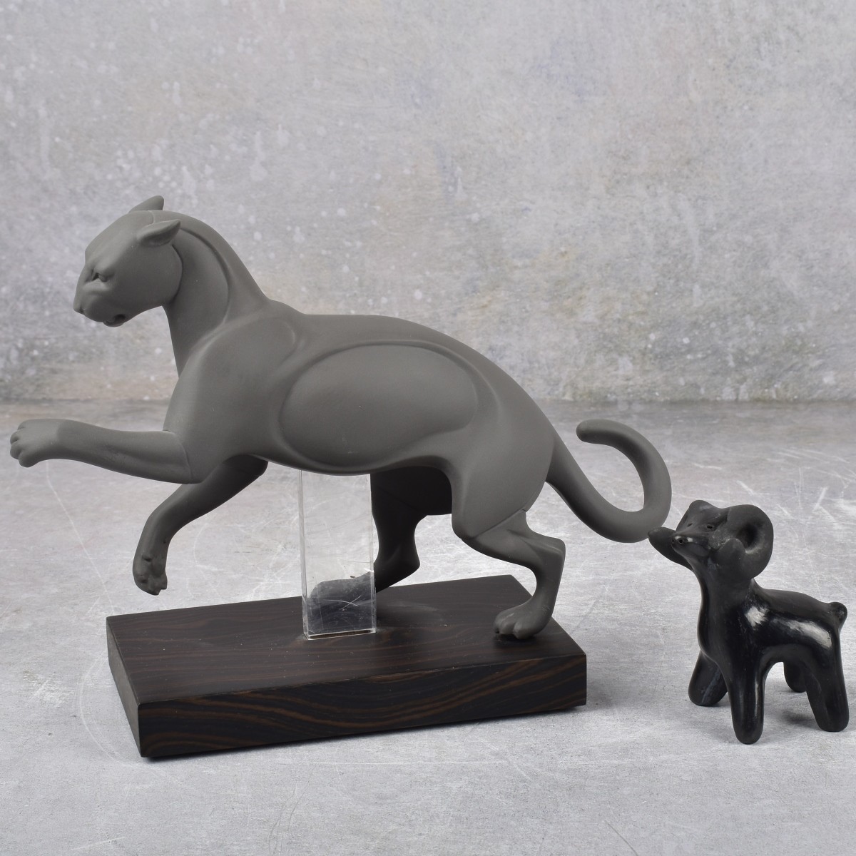 Lladro Spain "Lucha" Black Panther