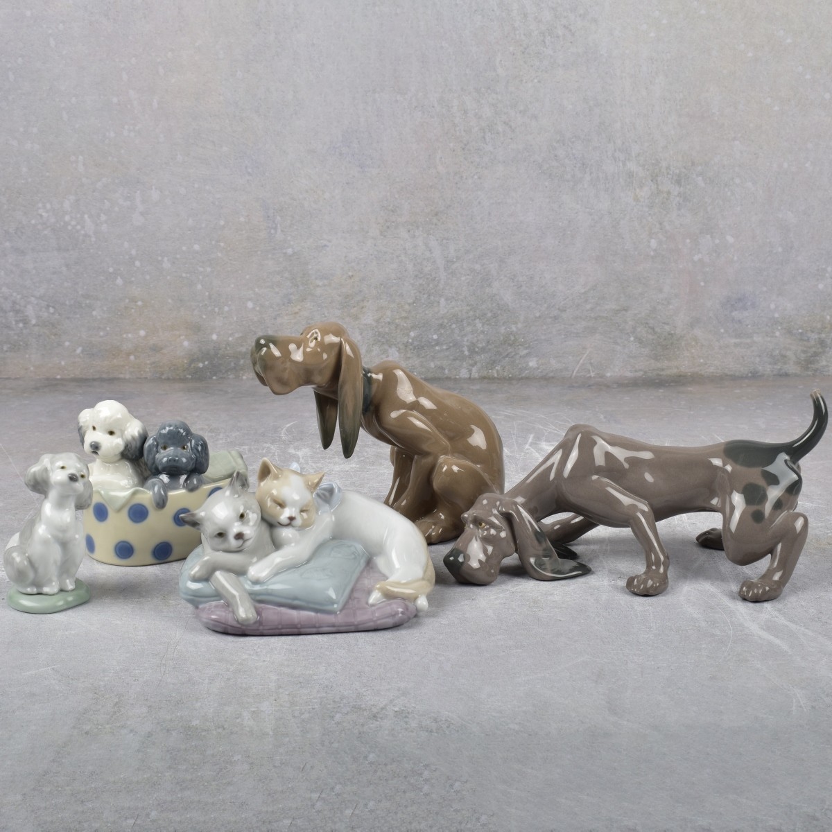 Lladro Spain Gloss Porcelain Figurines