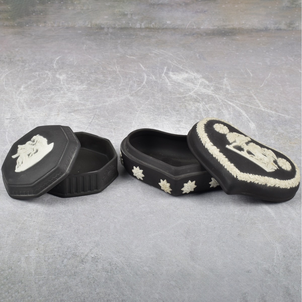 Vintage Black Wedgewood Jasperware