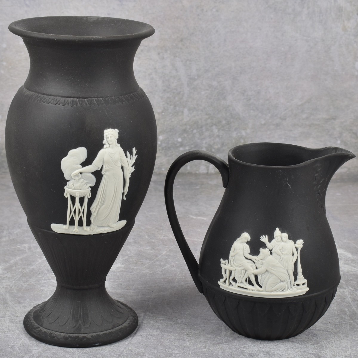 Vintage Black Wedgewood Jasperware