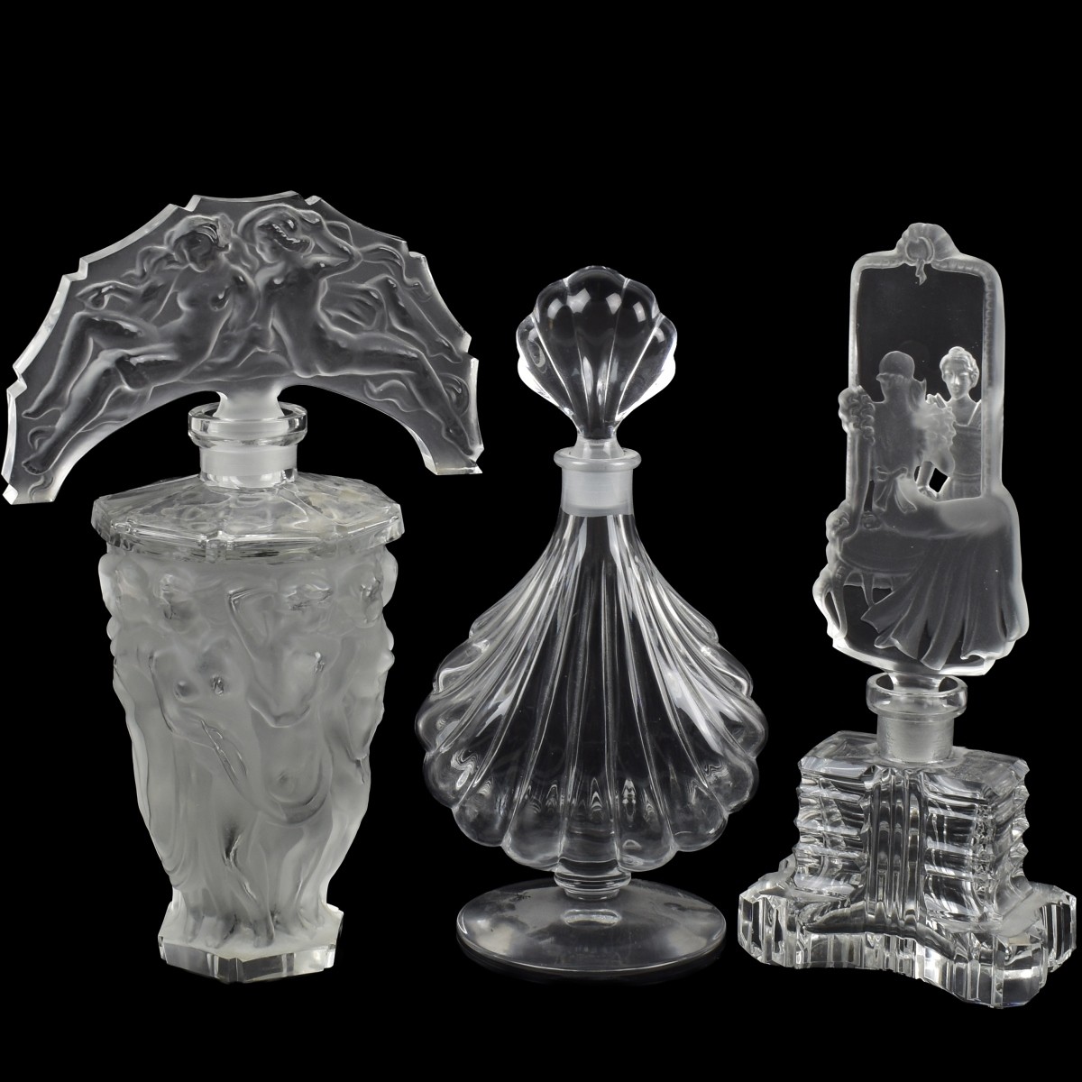 Vintage Perfume Bottles Including Baccarat