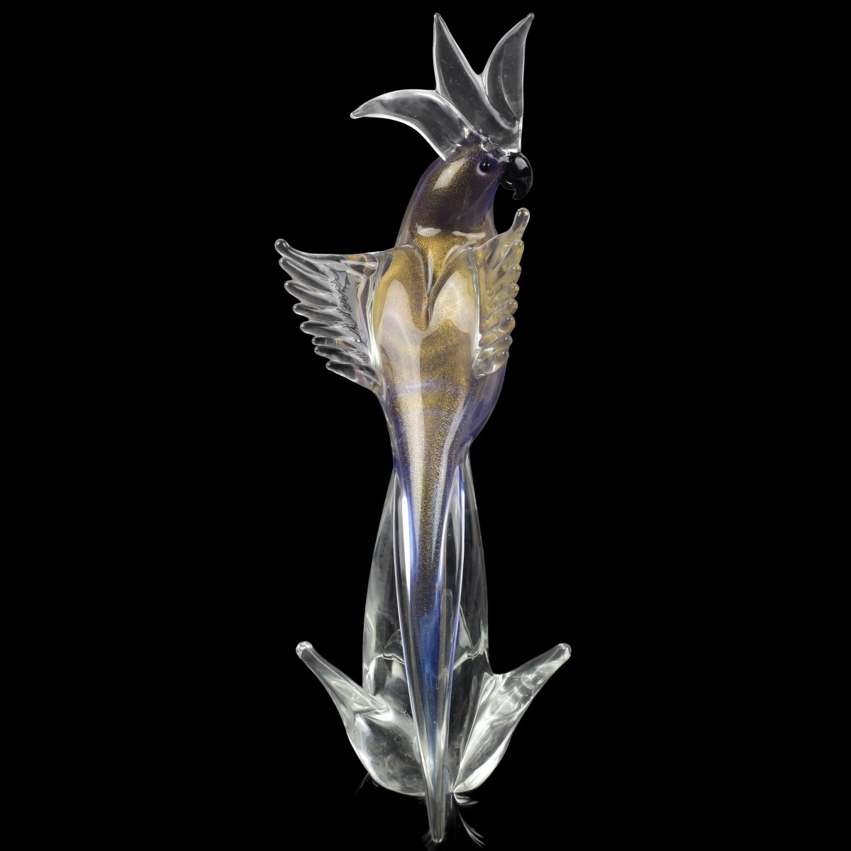 Vetri De Murano Formia Art Glass Bird