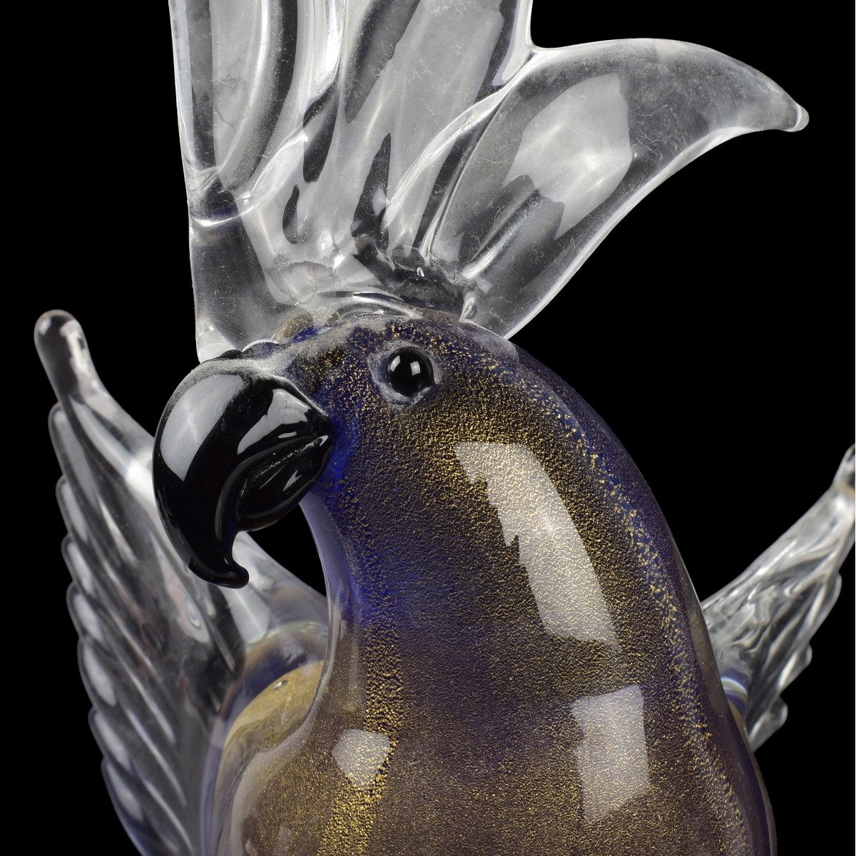 Vetri De Murano Formia Art Glass Bird