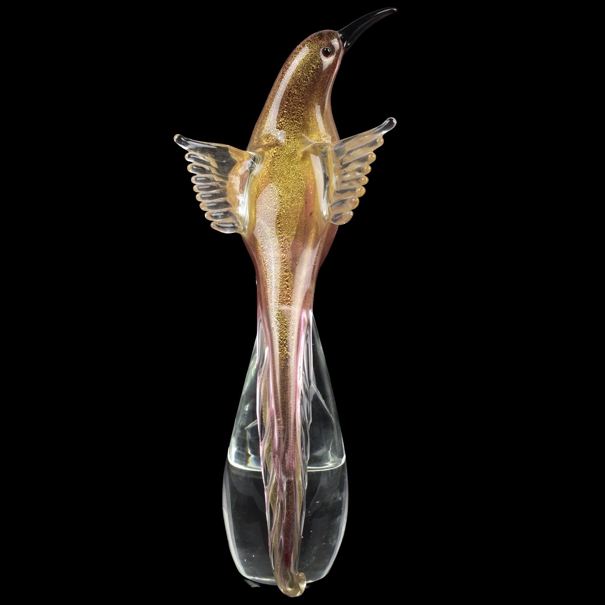 Vetri De Murano Formia Art Glass Bird