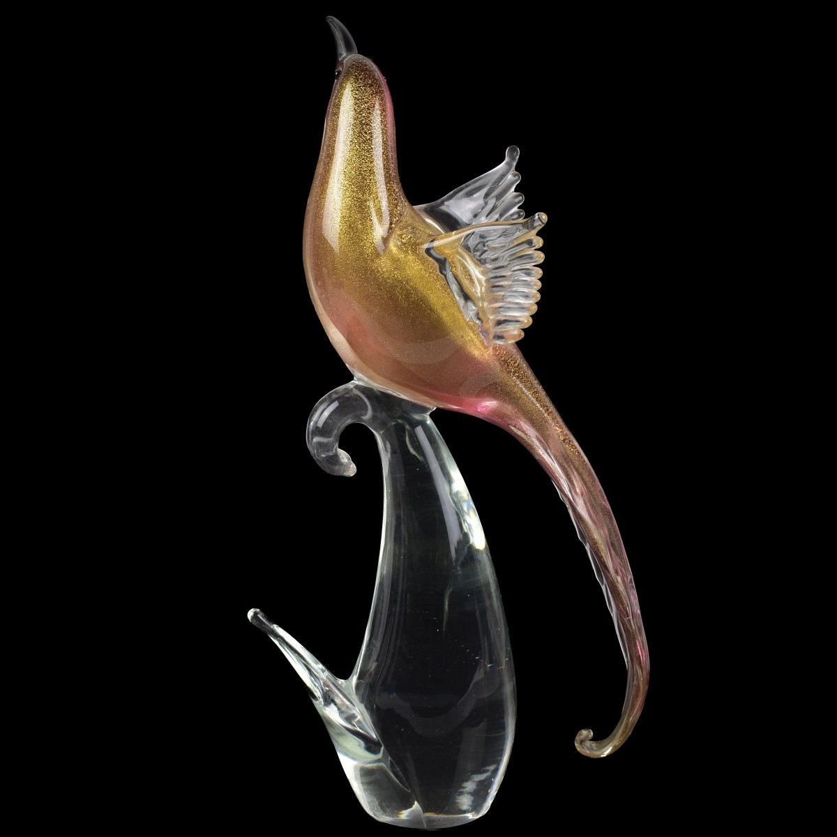 Vetri De Murano Formia Art Glass Bird