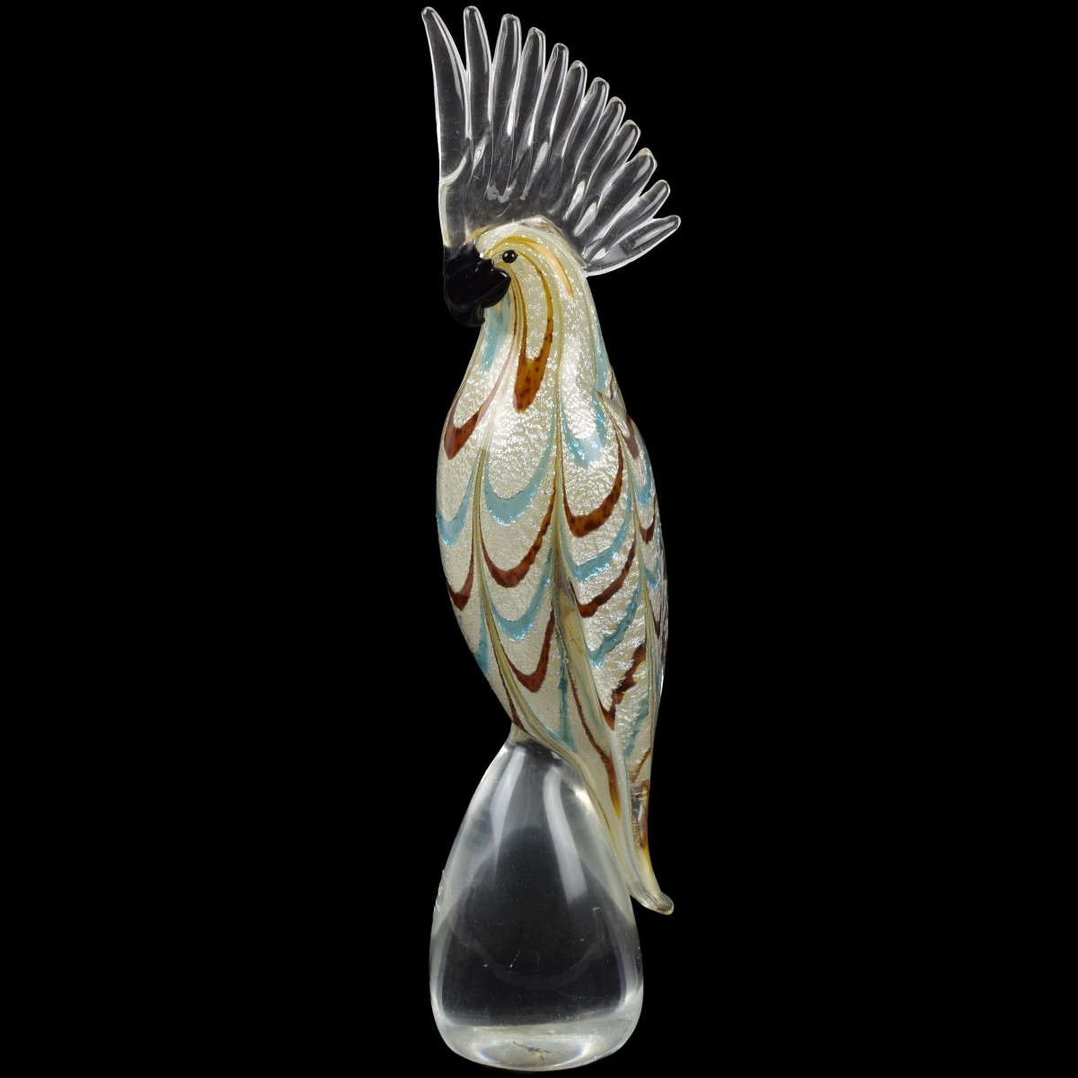 Vetri De Murano Formia Art Glass Bird