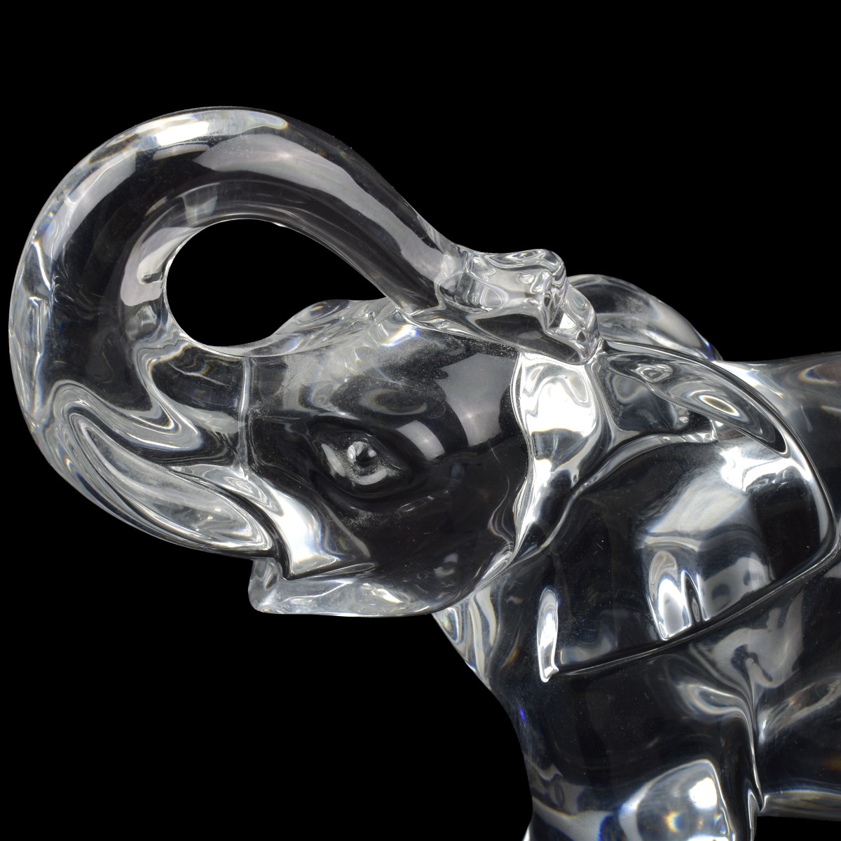 Baccarat France Crystal Elephant