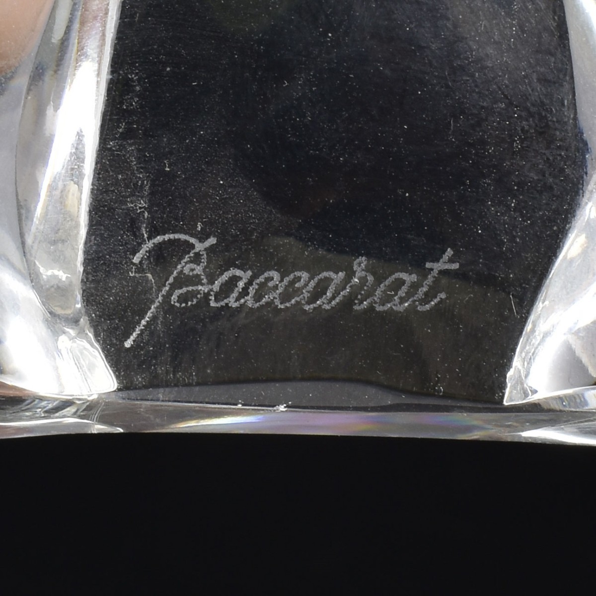 Baccarat France Crystal Elephant