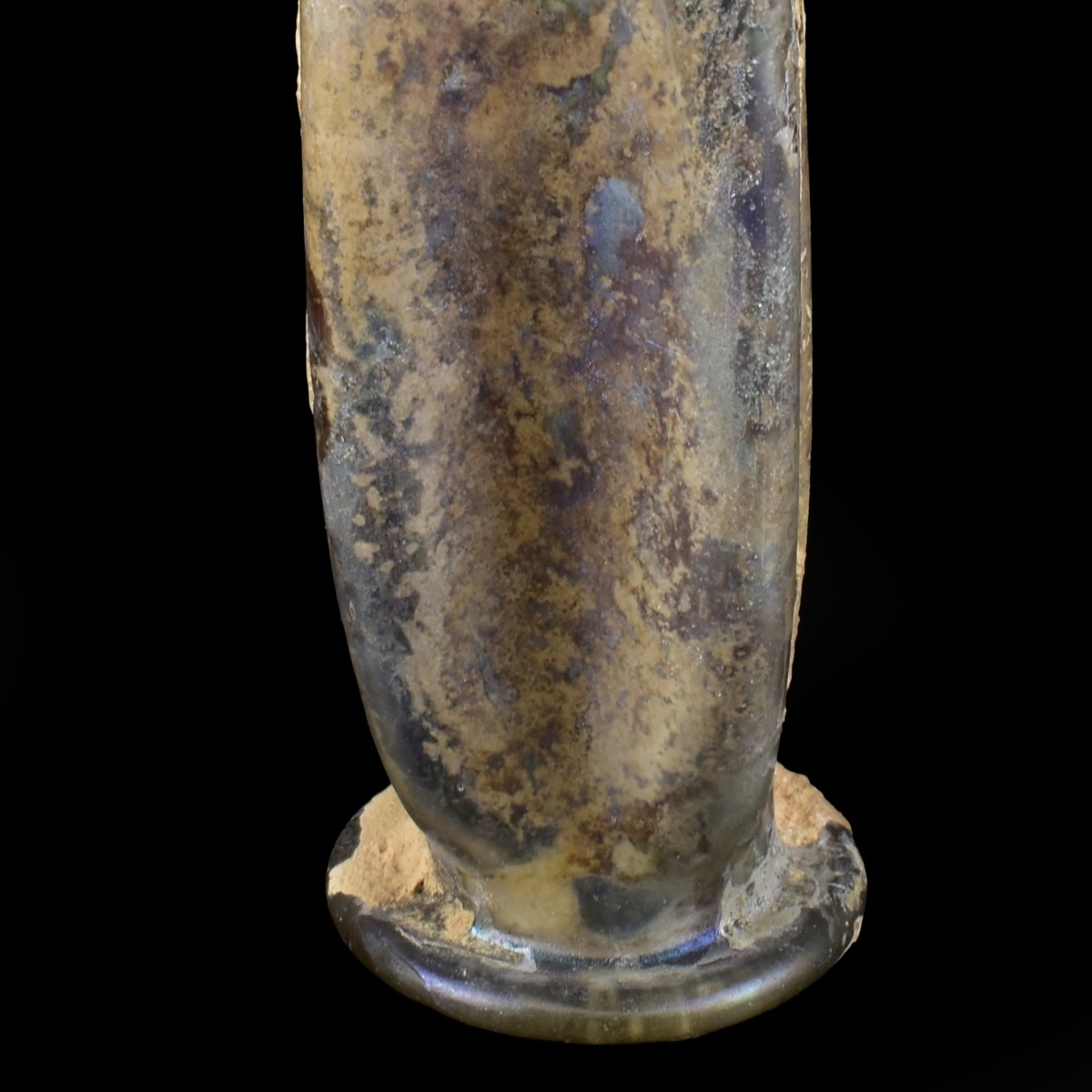 Roman Glass Alabastron Bottle