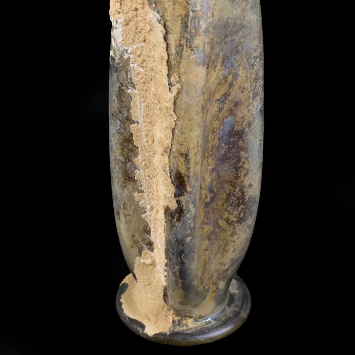 Roman Glass Alabastron Bottle