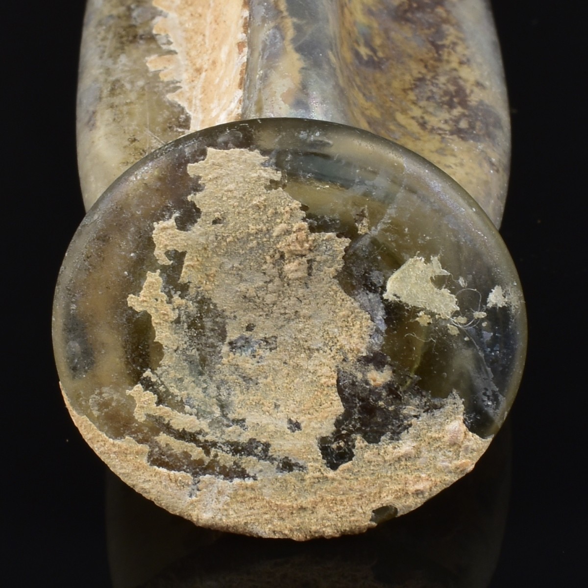 Roman Glass Alabastron Bottle
