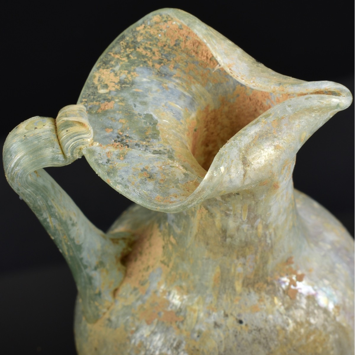 Roman Glass Oinochoes (Jugs)