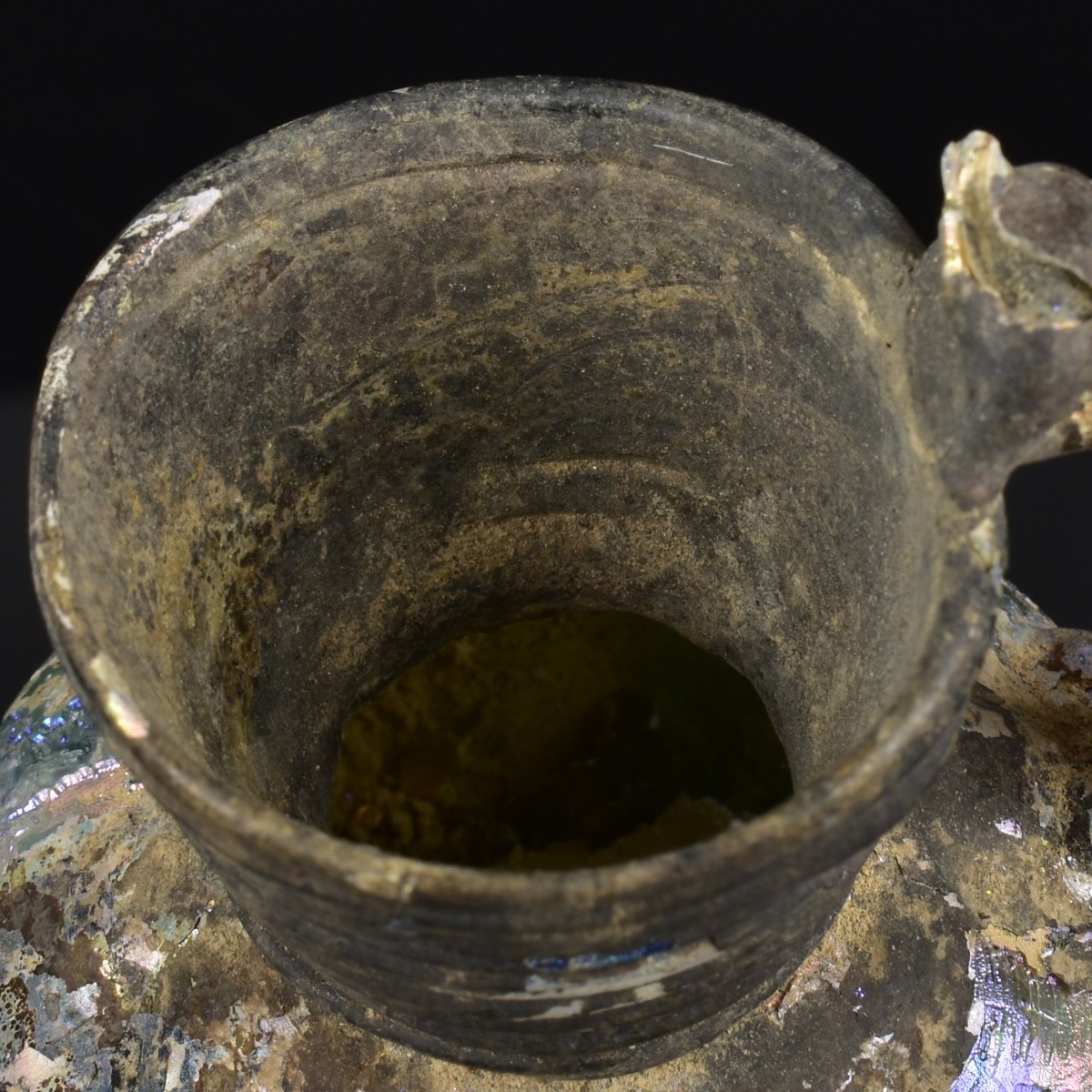 Roman Glass Oinochoe (Jug)