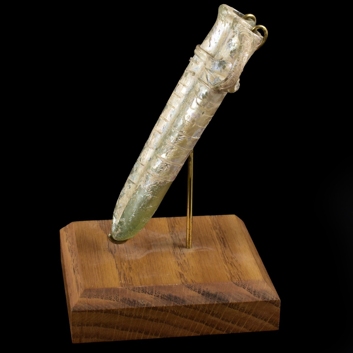 Roman Glass Double Balsamaria Bottle