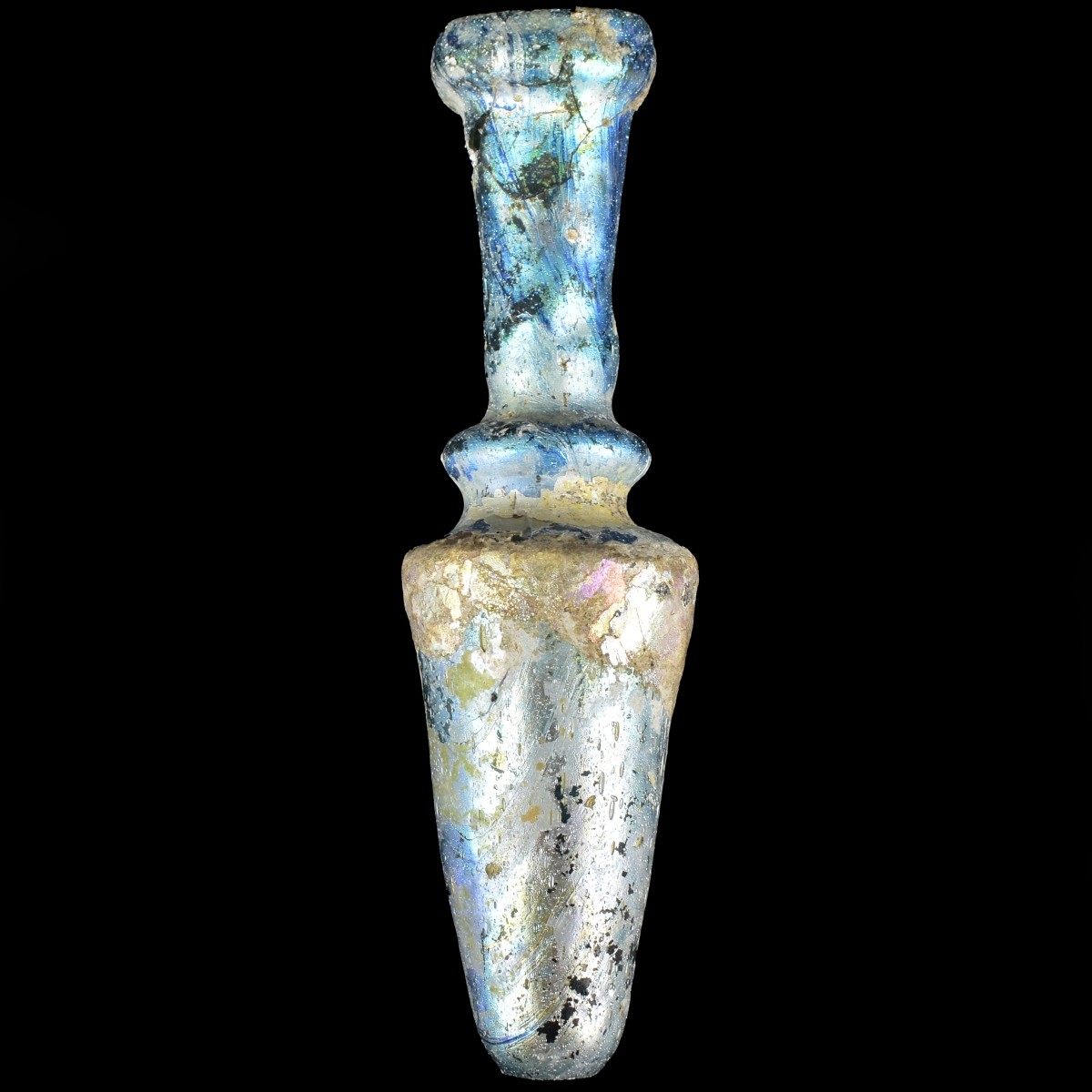 Roman Glass Core Formed Medicine Bottle