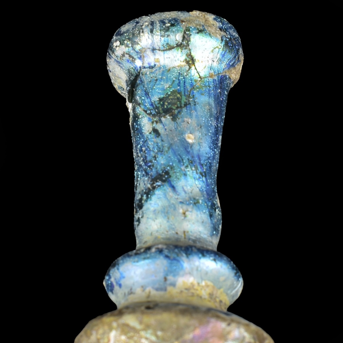 Roman Glass Core Formed Medicine Bottle