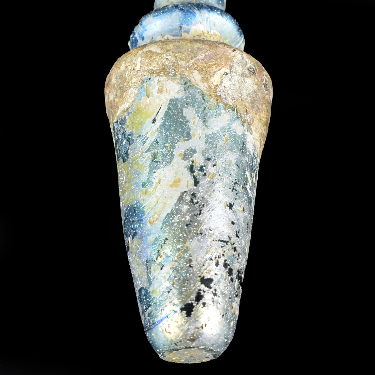 Roman Glass Core Formed Medicine Bottle