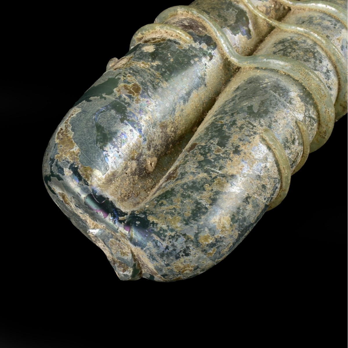 Roman Glass Double Balsamaria Bottle