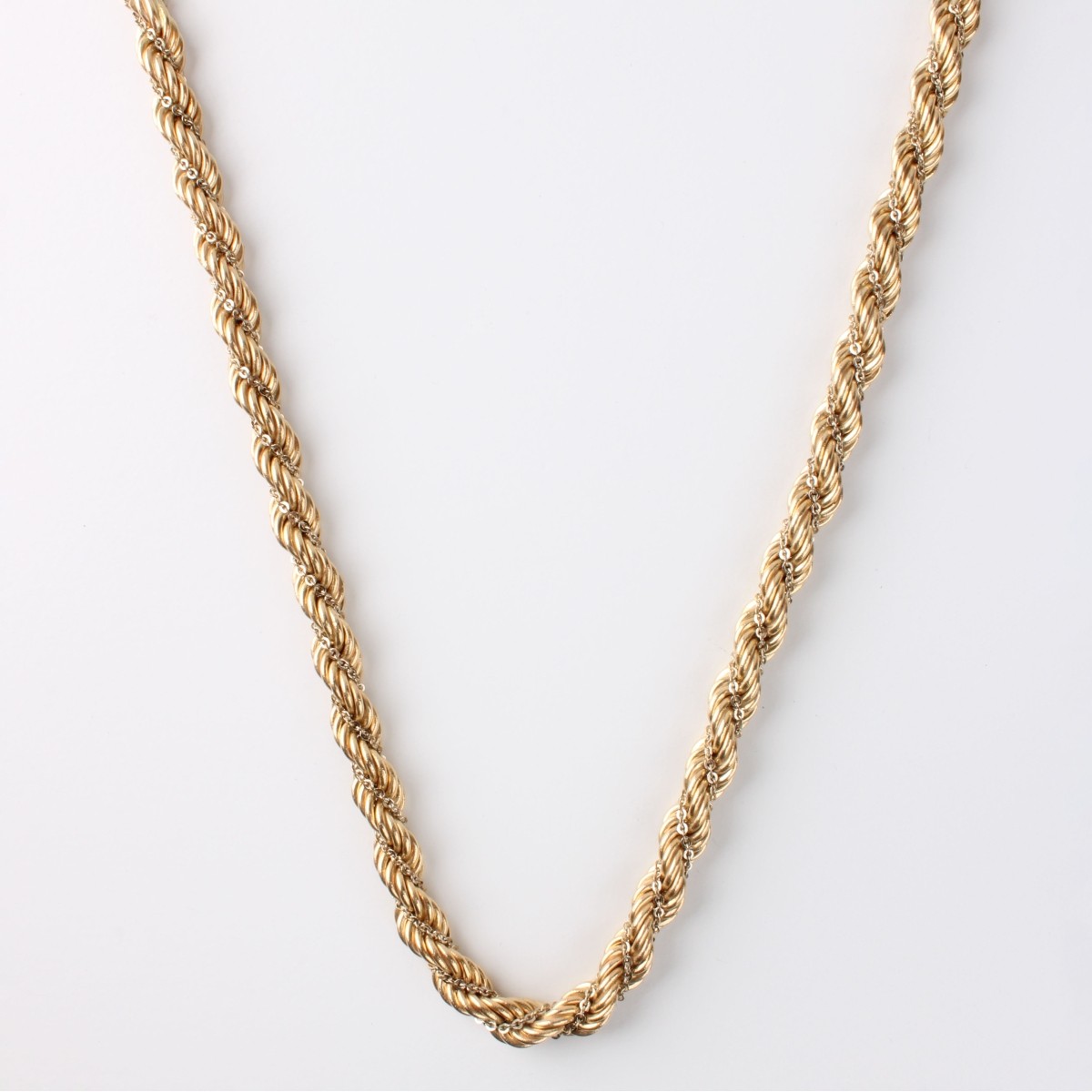 14K Rope Link Necklace