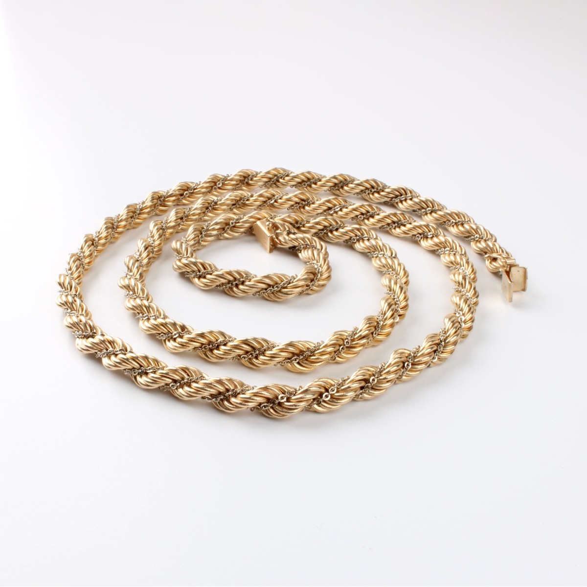 14K Rope Link Necklace