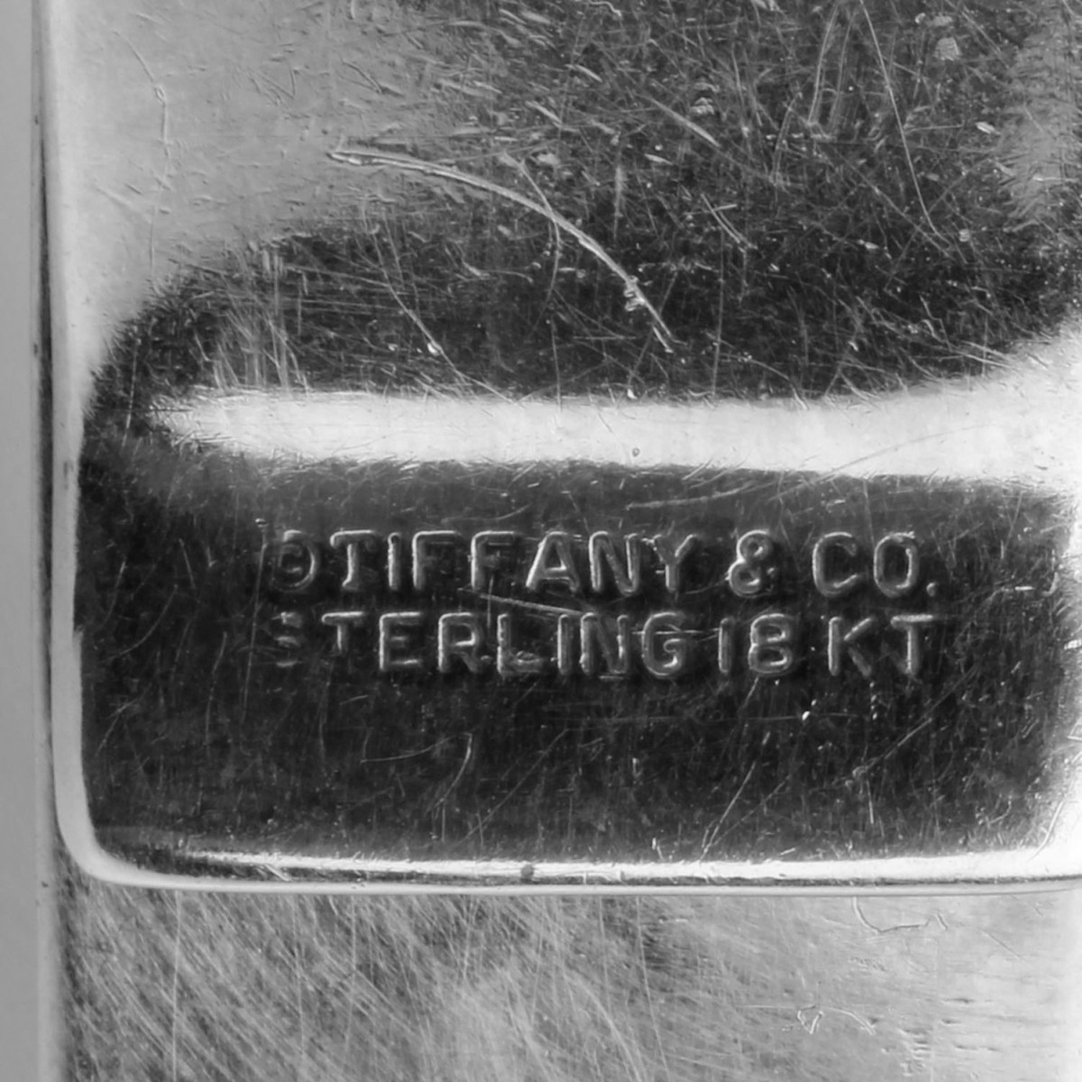 Tiffany & Co 18K and Sterling Money Clip