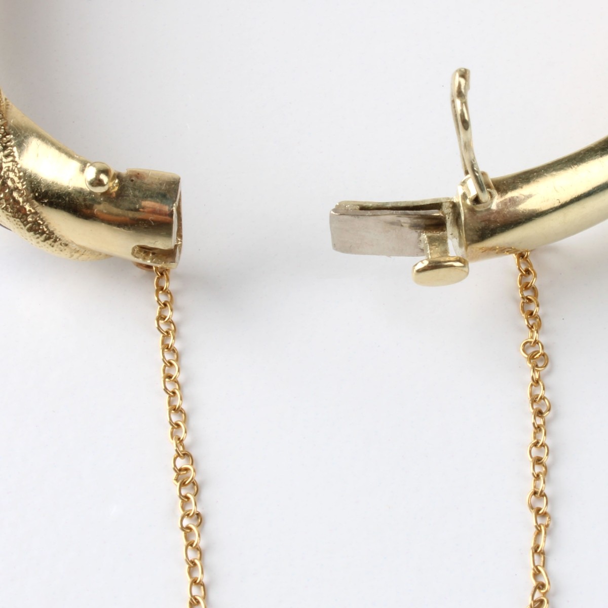 14K and Enamel Cuff Bangle