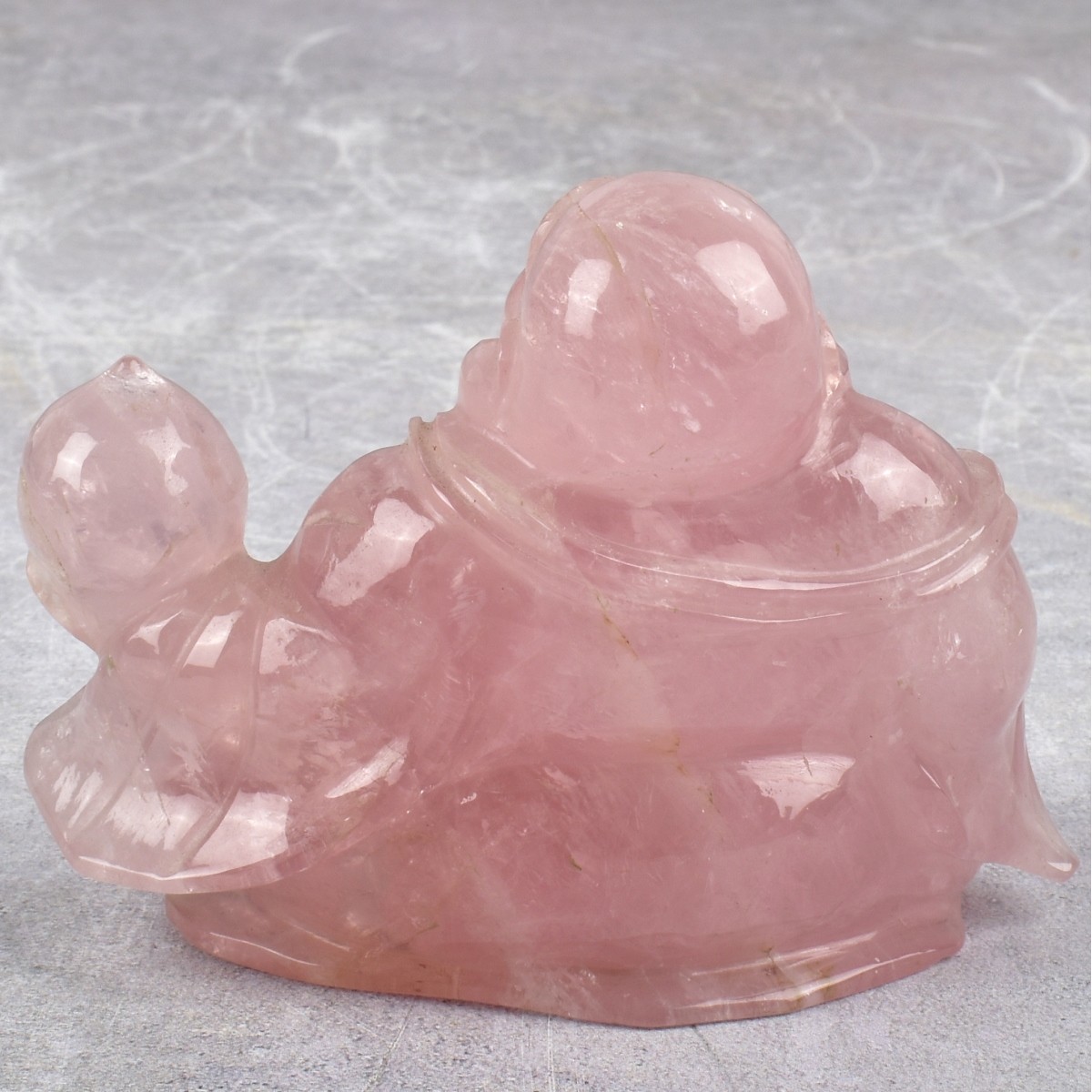 Antique Chinese Rose Quartz Buddha
