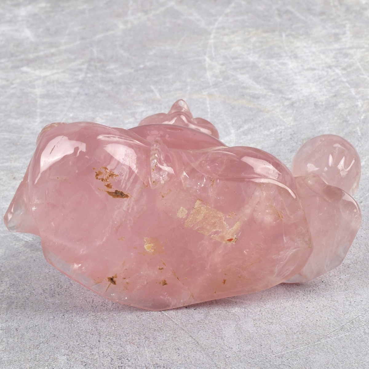 Antique Chinese Rose Quartz Buddha