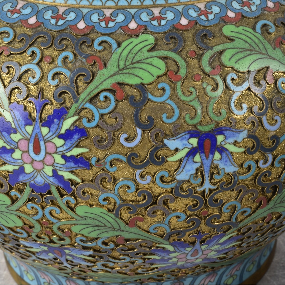 Pair of Antique Chinese Cloisonne Jars