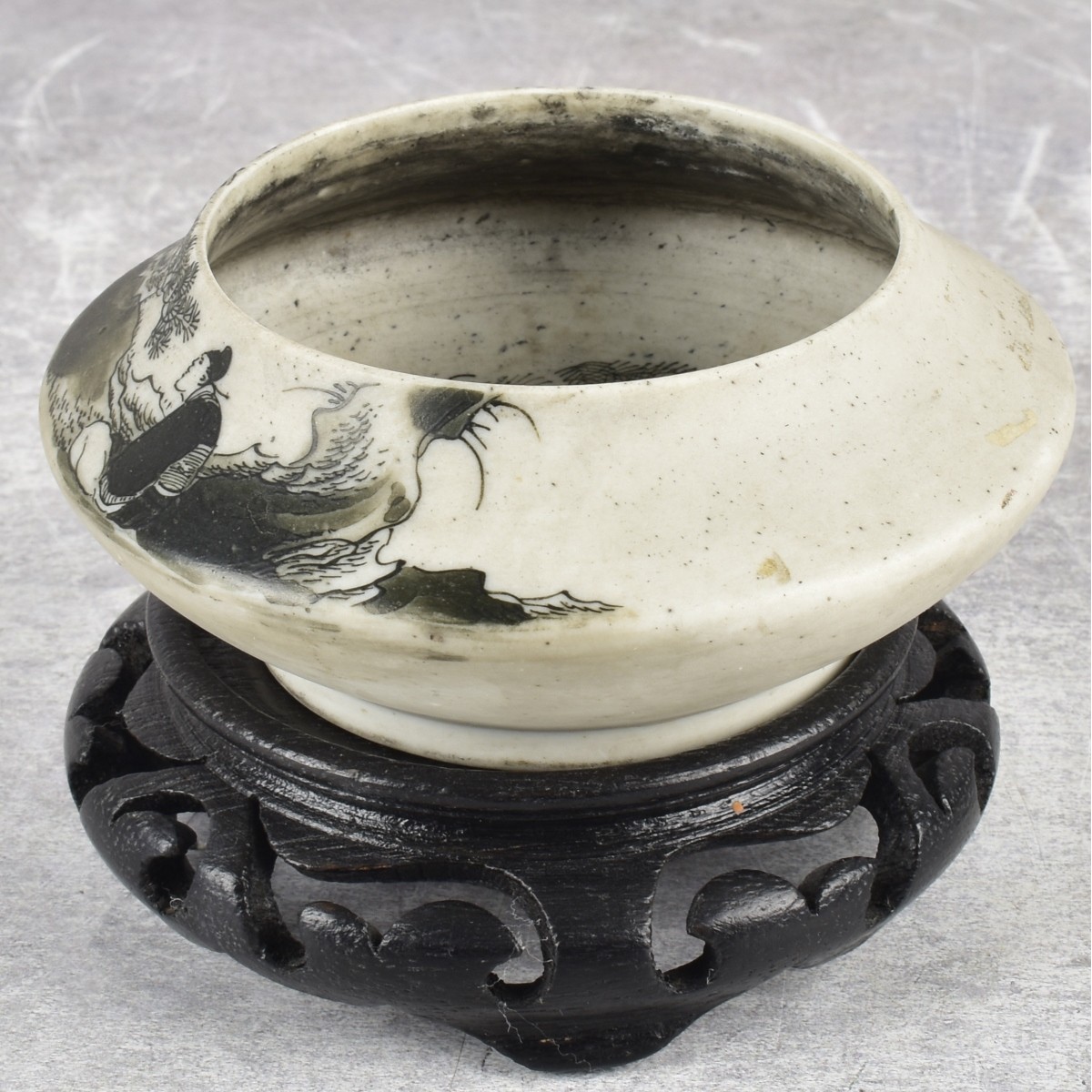 Antique Japanese Kutani Ware Chawan Bowl