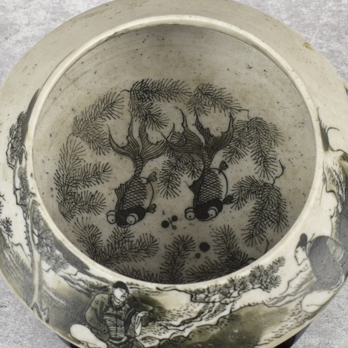 Antique Japanese Kutani Ware Chawan Bowl