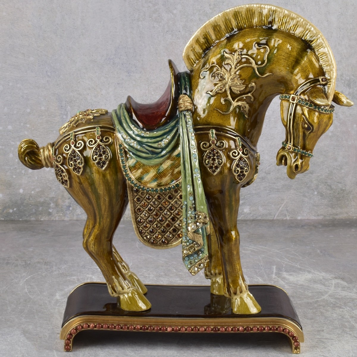 Jay Strongwater Dynasty Horse Figurine