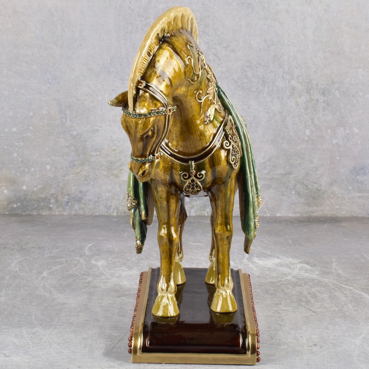 Jay Strongwater Dynasty Horse Figurine